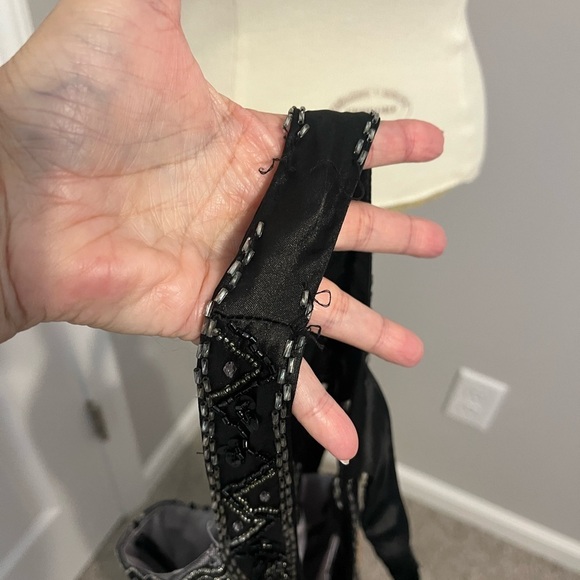 Sue Wong Nocturne Black/Gray Beaded Dress Az 6 - Picture 5 of 10